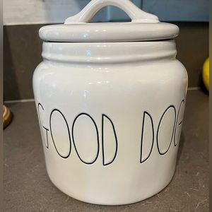 Rae Dunn GOOD DOG container with lid